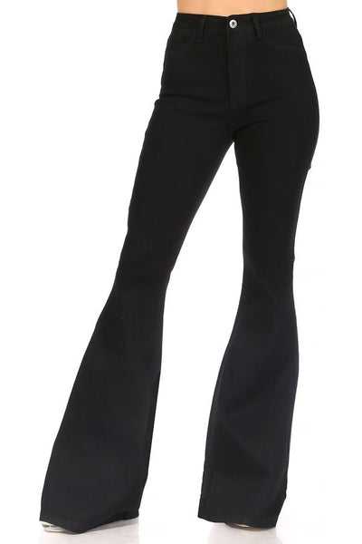 Black flare jeans