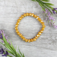 Gold sugar bead bracelet