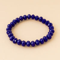 Royal blue beaded bracelet