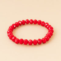 Red beaded bracelet