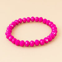 Neon pink bracelet