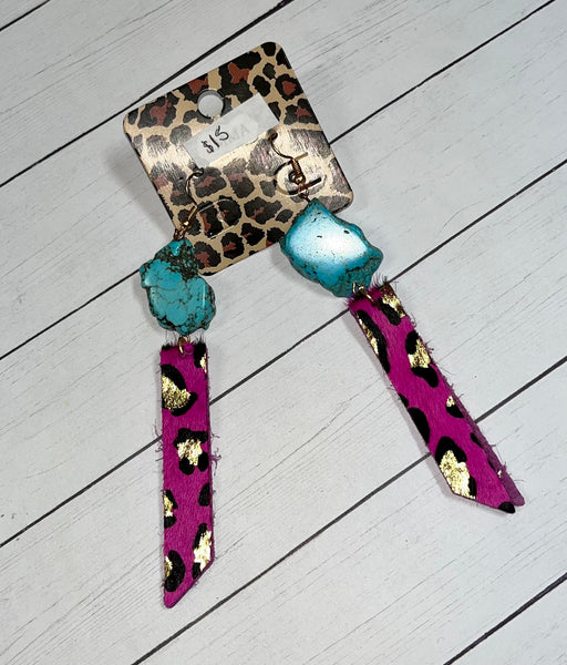 Jazzy slab earrings